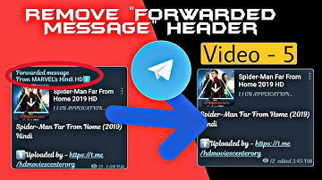 Remove Telegram Files Forward Channel Name |Forward Caption | Forword Name