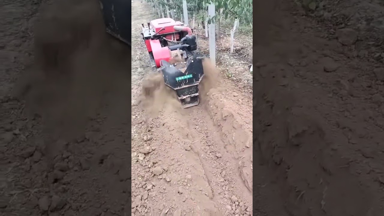 Crawler Mini Tiller for agriculture Modern Farm Grass Cutting machine Power Weeder