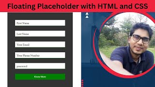 Information Floating Placeholder with HTML and CSS News