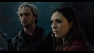 AVENGERS: AGE OF ULTRON - Elizabeth Olsen, Aaron Taylor Johnson, and Jeremy Latchham