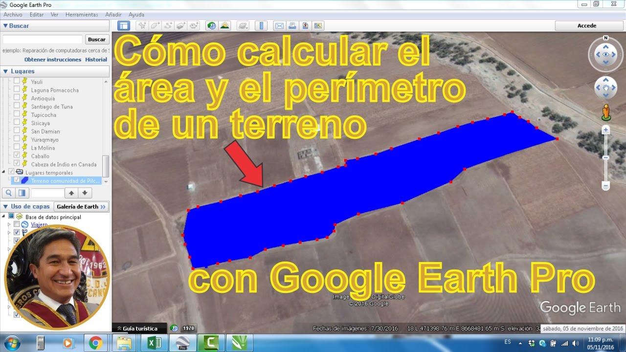 Video 03 Cómo calcular áreas y perímetros con Google Earth FÁCIL y