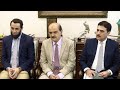 PM Shehbaz Sharif meets Khair Muhammad, Father of MMA Fighter Shahzaib Rind in Islamabad