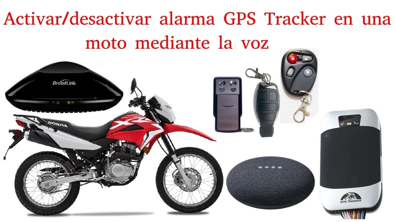 Gøre mit bedste kryds faldt Activar/desactivar alarma GPS Tracker en una moto mediante la voz - YouTube