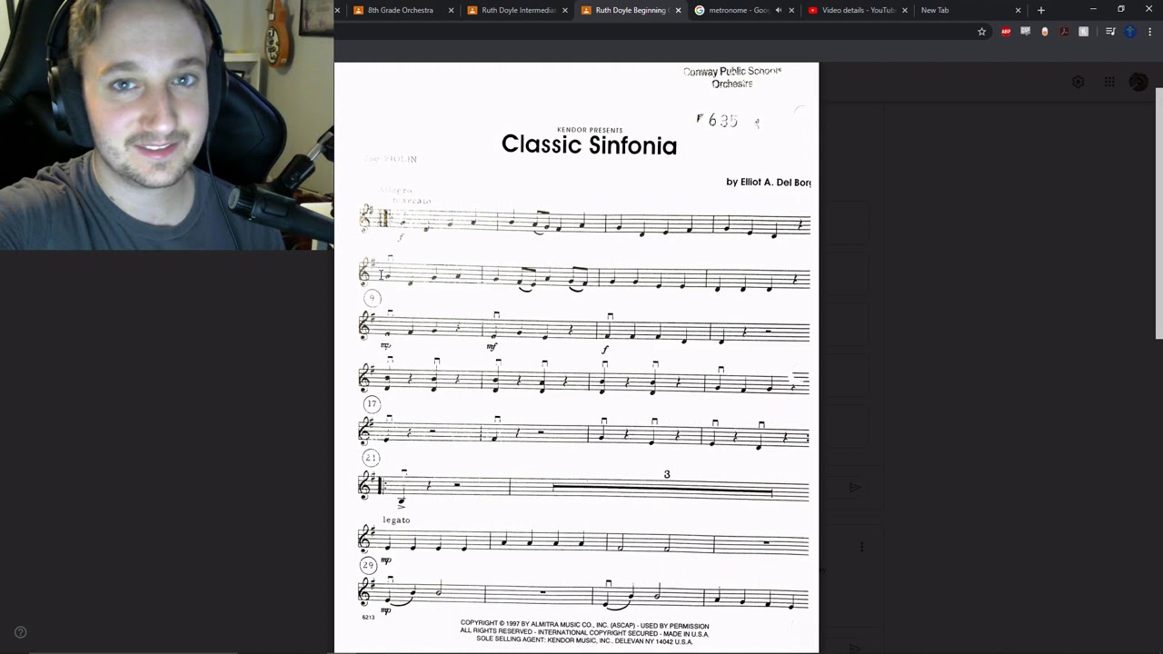 Classic Sinfonia Violin 2 Lesson (Part 1) YouTube