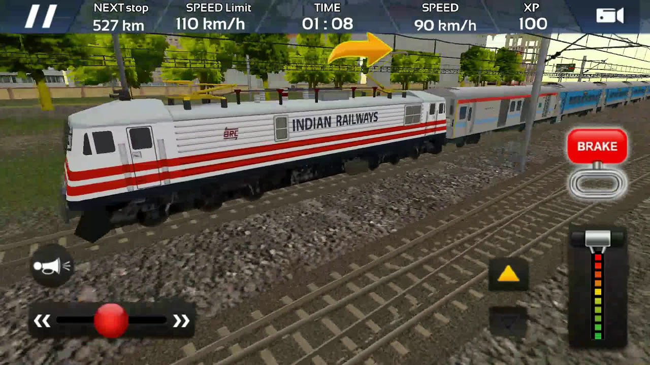 Indian Train Rajdhani Express Indian Train Simulator 2018 Fun Train Gameplay