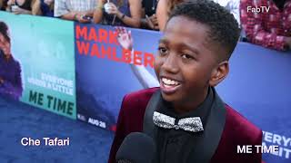 Che Tafari arrives at the "ME TIME" red carpet Information