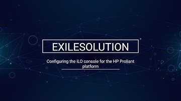 Configuring the iLO console for the HP ProLiant platform