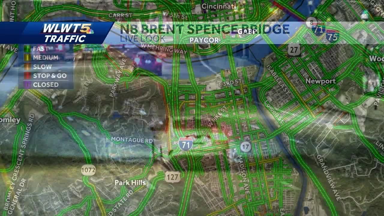 Brent Spence Bridge crash cleared - YouTube