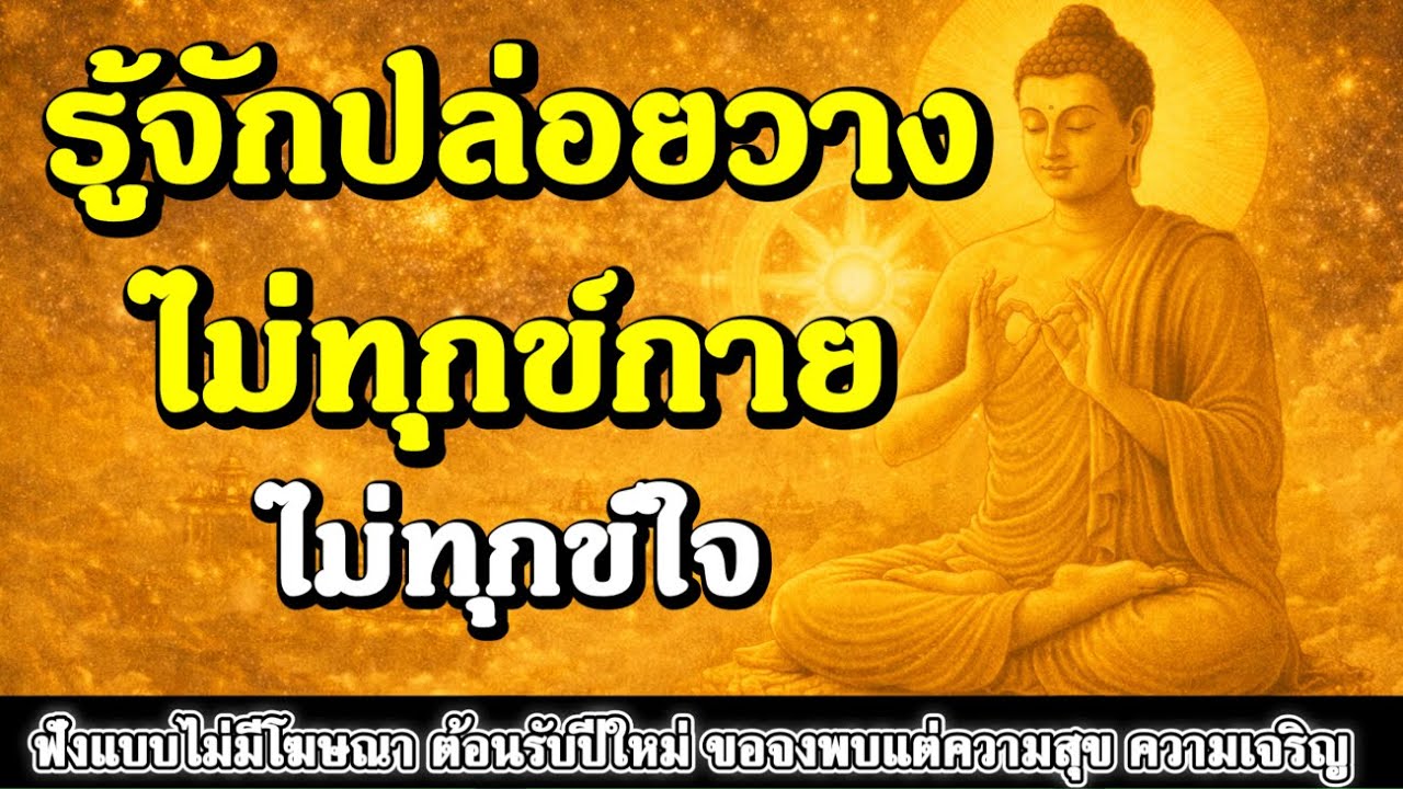 ธรรมะสอนใจ : Ep389 : รู้จักปล่อยวาง ไม่ทุกข์กาย ไม่ทุกข์ใจ
