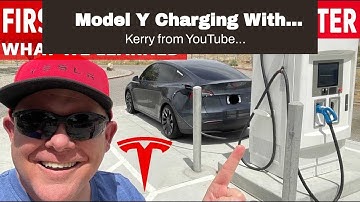 Model Y Charging With Tesla