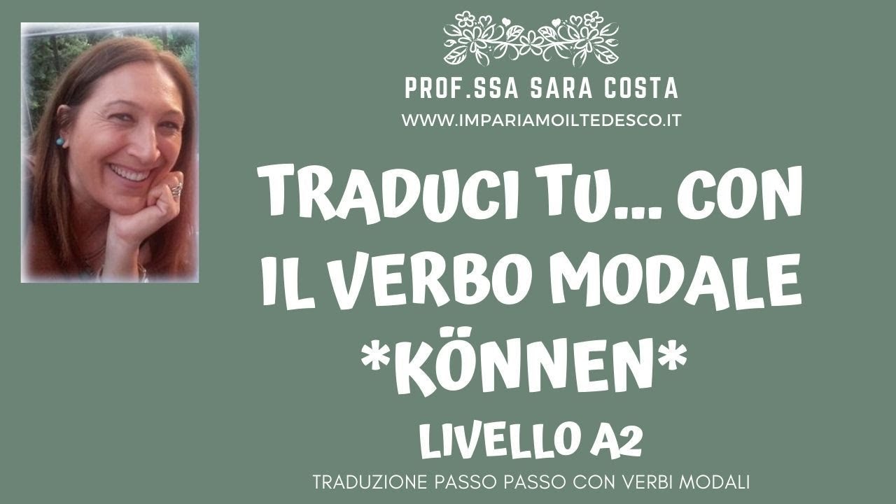 Tedesco - Lezione K08: Modale KÖNNEN - Traduci tu!