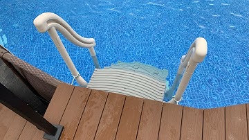 The BEST Way to Install Above Ground Pool Steps!!