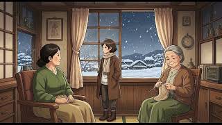 A Snowy Village Evening ❄️ Footsteps, Lantern & Peaceful Waiting | Cozy Ghibli-Style ASMR Story. screenshot 5
