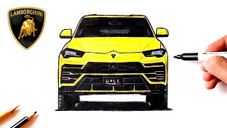 How to draw a Lamborghini Urus | Ehedov Elnur