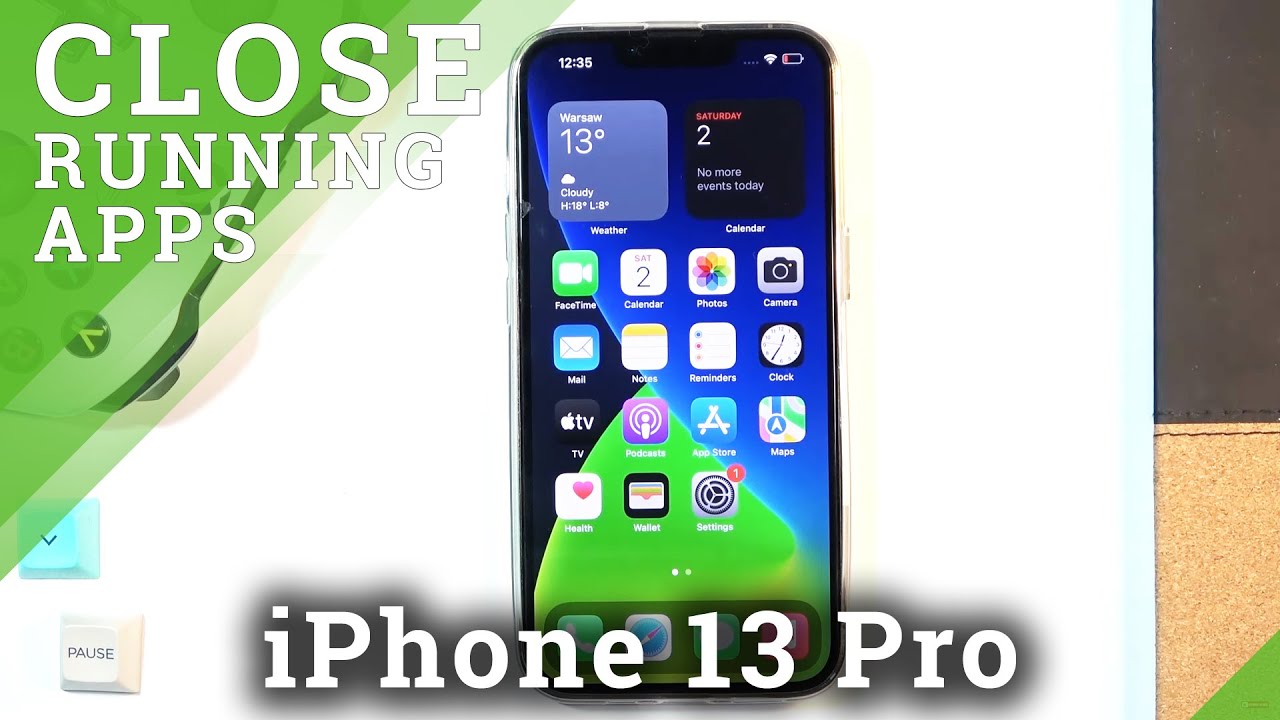 How to Close Running Apps on iPhone 13 Pro - Turn Off Background Items in  iOS15 - YouTube