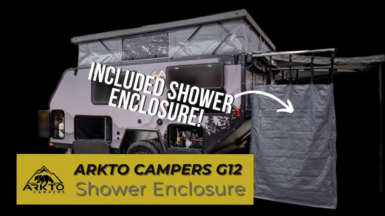 Using the Overland Vehicle Systems Shower Enclosure 2024 Arkto