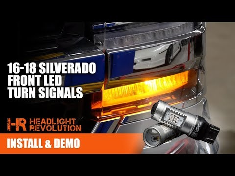 SUPER BRIGHT LED Bulbs 16-18 Silverado LED Front Turn Signal Bulbs Upgrade - Install Instructions
