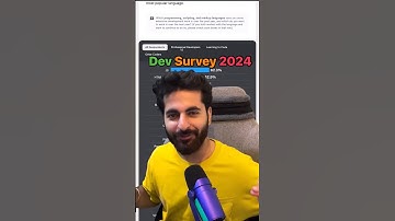 Stack overflow dev survey. #coding #programming #stackoverflow #survey #javascript #2024
