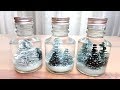 【UVレジン｜スノードーム】雪降る森のボトルの作り方❄ How to make winter forest snow globe [resin DIY]