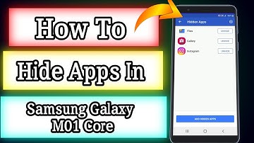 How To Hide Apps In Samsung Galaxy M01 Core