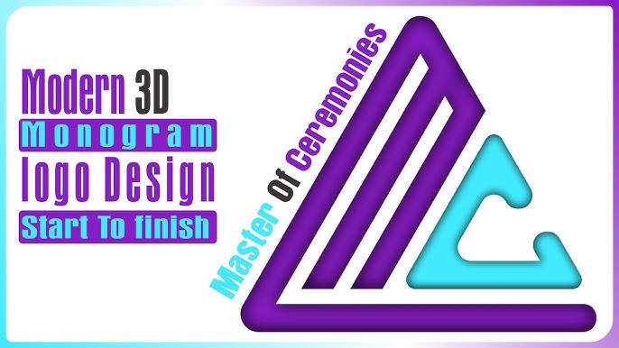 Modern Polygon 3D logo Design  3D Effect design in CorelDraw