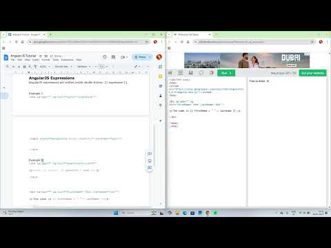 AngularJS Tutorial in Hindi #5 - AngularJS Expressions Examples