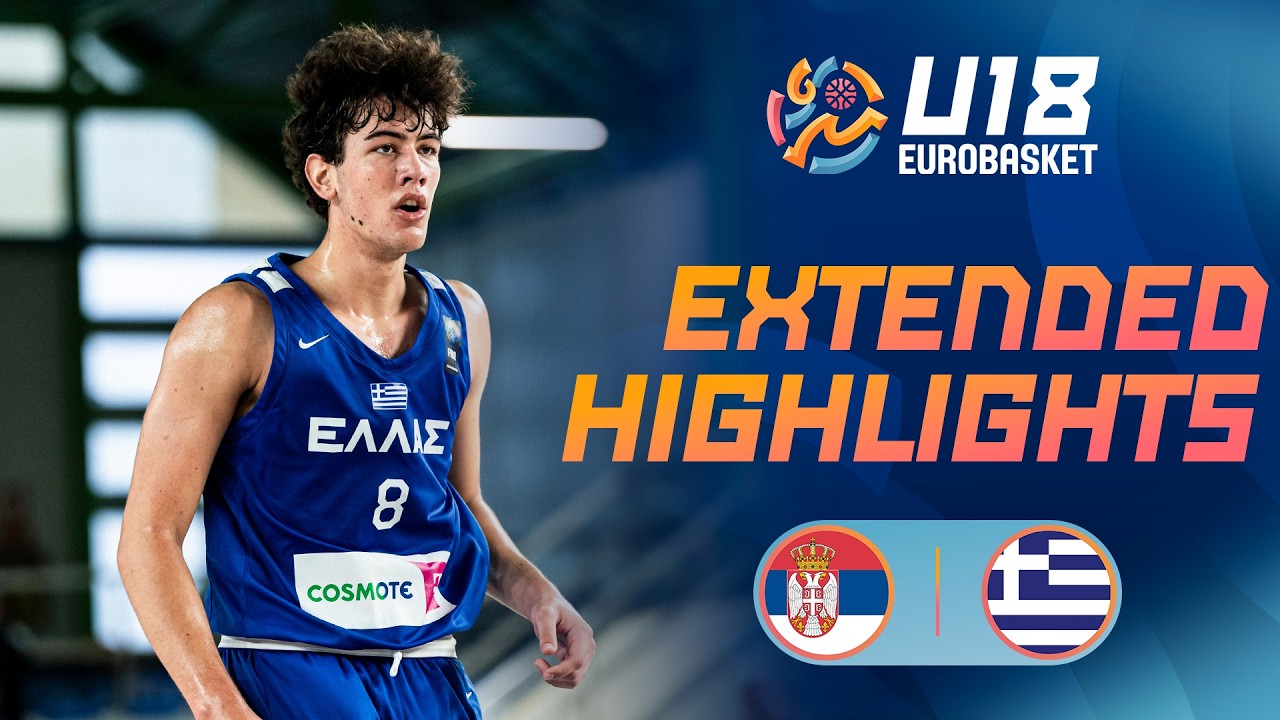 Round of 16: Serbia 🇷🇸 vs Greece 🇬🇷 | Extended Highlights | FIBA U18 EuroBasket 2026