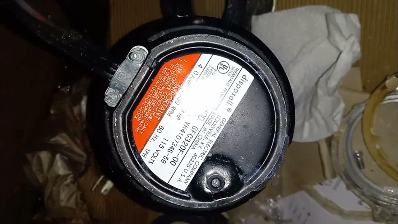GE GFC320F Disposall YouTube