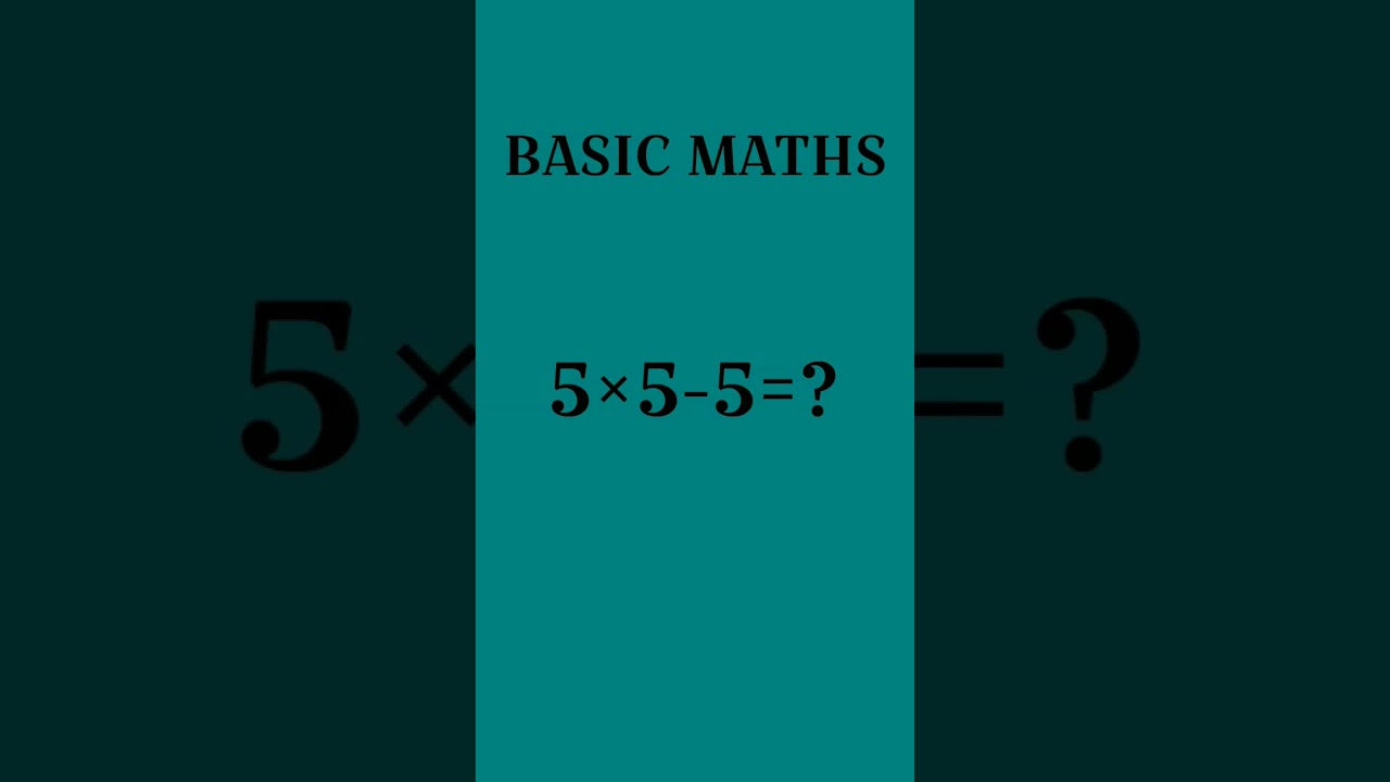 Basic maths 
