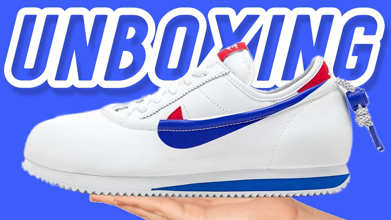 Cortez x CLOT “White and Game Royal” UNBOXING - YouTube