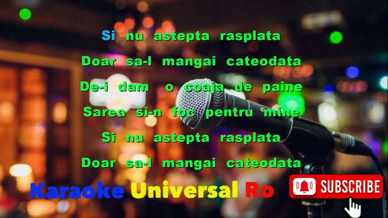 Steliana Sima   Am crescut pe langa mine karaoke Universal Ro
