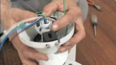 How to Install a Ceiling Fan : Wire Placement for Ceiling Fan Installation