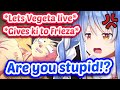 Pekora Getting Triggered By Goku's Naive Heart In DBZ... 【ENG Sub Hololive】