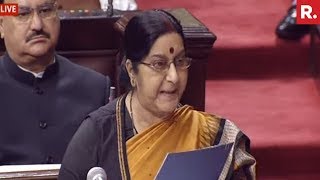 Sushma Swaraj Exposes Pak Lie On Kulbhushan Jadhav - Full Speech