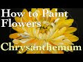 Flower painting tutorial | Chrysanthemum with acrylic ( in 3 Minutes )