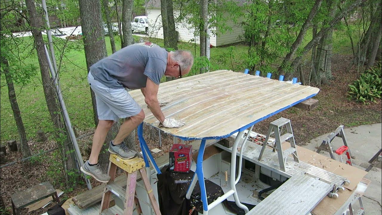 Building a DIY T-Top Top for the Center Console Project Boat 