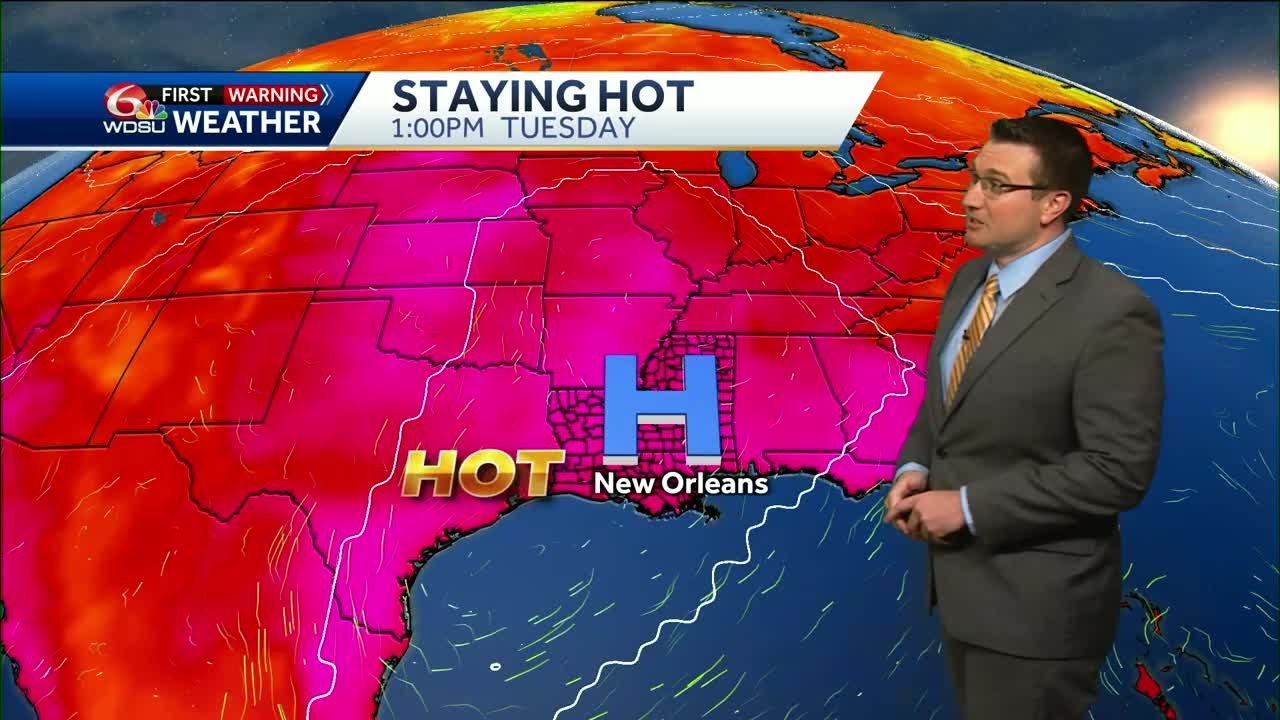 Staying hot through mid week, then rain chances increase - YouTube