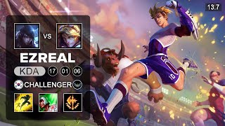 Ezreal vs Aphelios ADC - KR Challenger - Patch 13.7 Season 13
