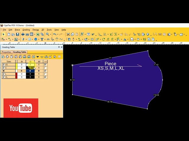 Optitex Grading Last 5 tools information by optitex demo