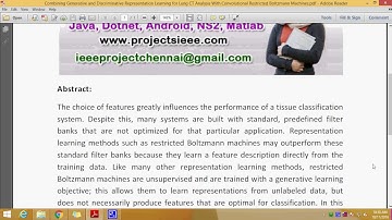 Combining Generative and Discriminative Representation Learning for Lung CT Analysis With Convolutio