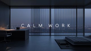 Calm Work Ambient (2H) | Skyline Window Workspace | Study & Work Music