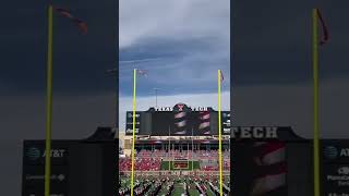 Officially the most perfectly timed National Anthem Flyover in College History