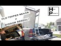 How to fix leaky camper shell windows and save an old topper!