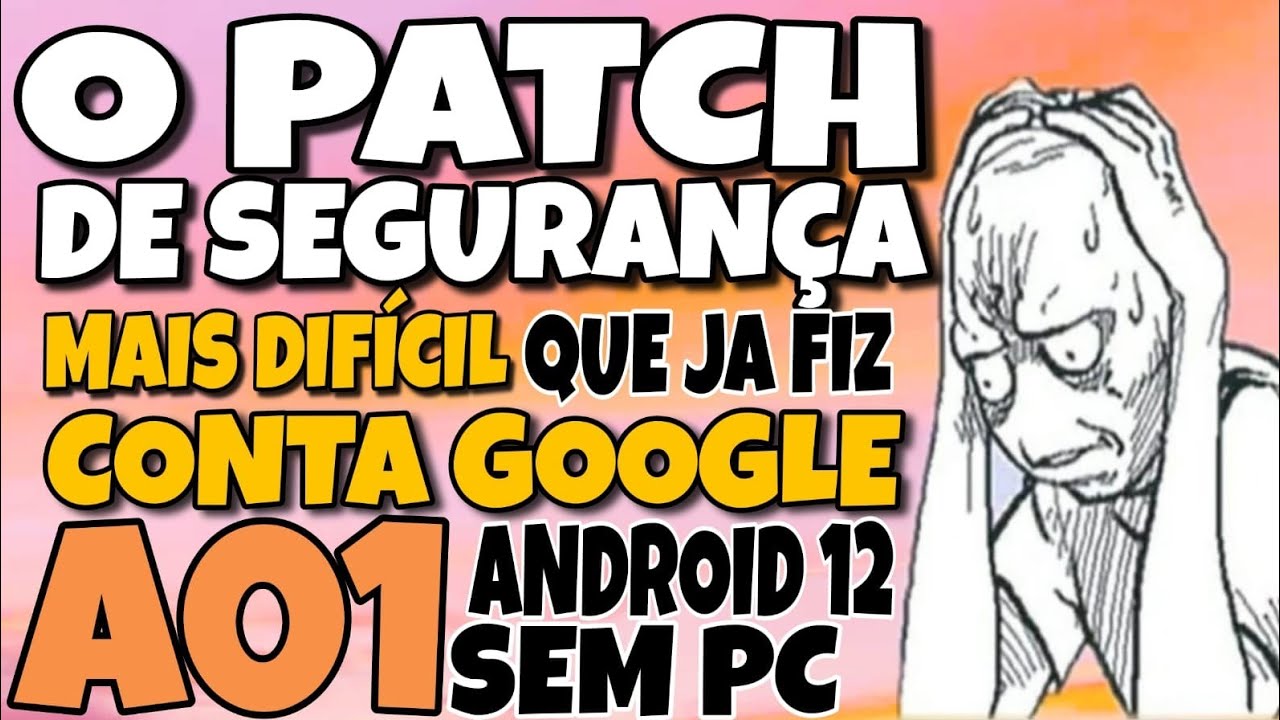 remover conta Google A01 Android 12 sem PC método modificado pelo raposo jamais visto