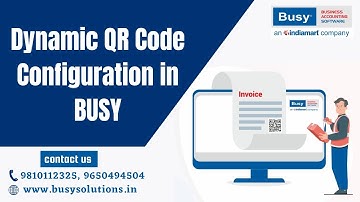 Dynamic QR Code Configuration in BUSY
