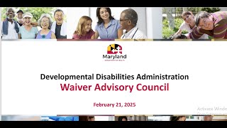 DDA Waiver Advisory Council Meeting - 2-21-25