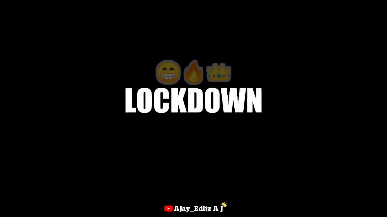 Lockdown Coming Soon Status 🤙 | Trending Whats up status 🔥| Black Screen Status