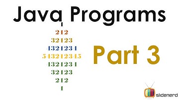 68 Java Patterns Numeric Diamond Part 3 |