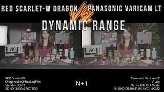RED Scarlet-W Dragon vs. Panasonic VariCam LT // FULL Dynamic Range Test