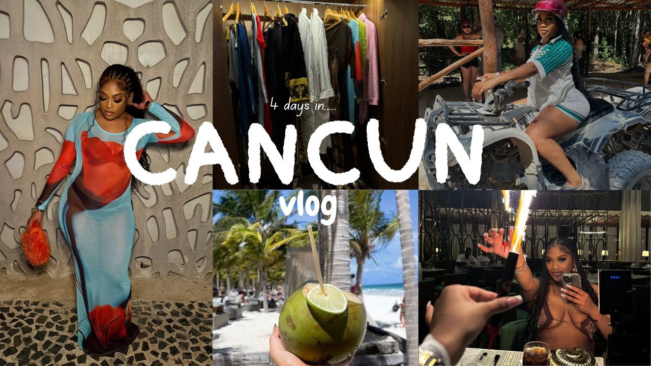 CANCUN MEXICO TRAVEL VLOG : GIRLS TRIP, SPRING BREAK, CENOTE, ATV RIDING, STRANDED + MORE